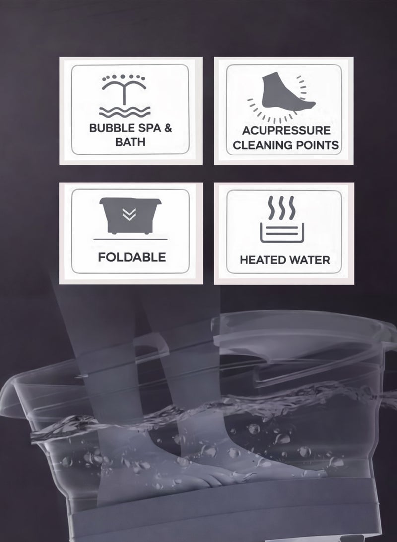 آلة تدليك القدمين الكهربائية دلو قابل للطي لحمام القدم - Image 5